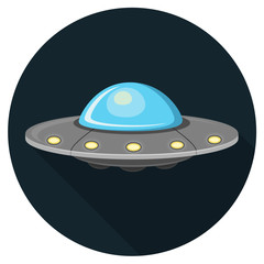 Ufo Flat Design Icon - 185904436