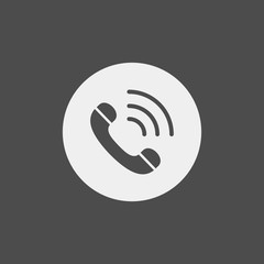 Phone flat vector icon. Communication tools flat vector icon	