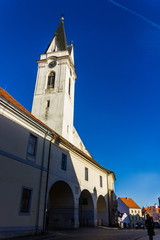 Downtown in Trebon, Czech Republic