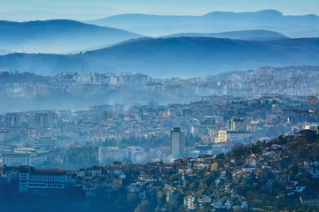 Fototapeta na wymiar Panoramic View of Veliko Tarnovo