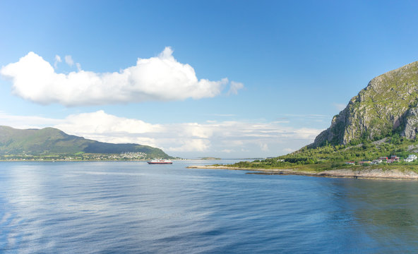Landschaft an der Küste von Norwegen