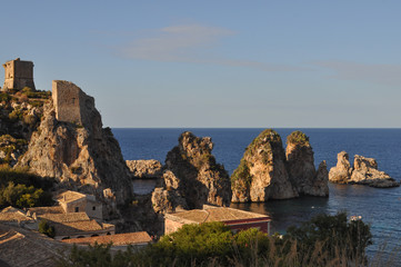 Scopello beach in Castellammare Del Golfo