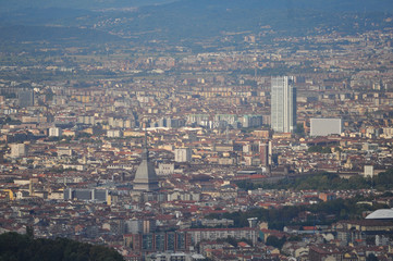 Aerial view of Turin