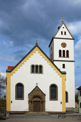 Fototapeta na wymiar Kirche in Wilburgstetten, Bayern, Deutschland