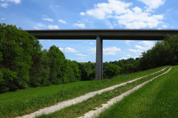 Autobahnbrücke Jagstbrücke, Baden Württemberg, Deutschland