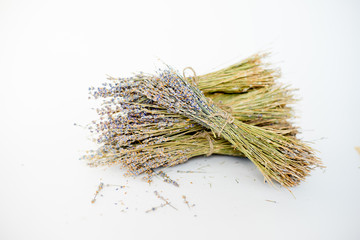 Lavender flowers on table