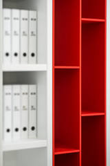 furniture, documents, red, white, folder, part, cabinet, office, work,.