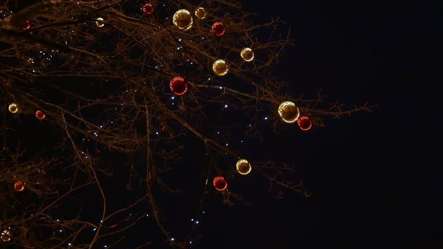 Christmas and New Year decoration in the city