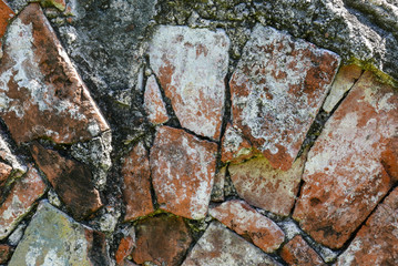 close up of old stone wall