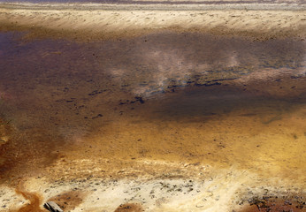Dirty water discharged into river