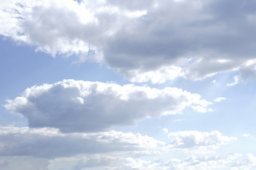 blue sky background with tiny clouds