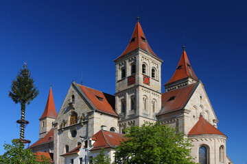 Fototapeta na wymiar Basilika in Ellwangen, Baden Württemberg, Deutschland