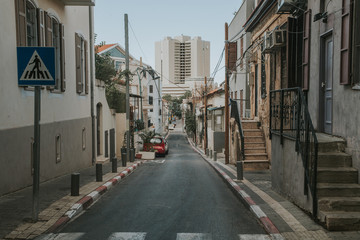 Street of Israel capital city Tel Aviv.