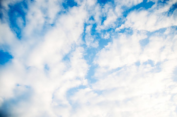 Blue sky with clouds