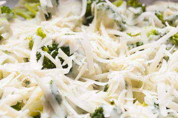broccoli with grated cheese