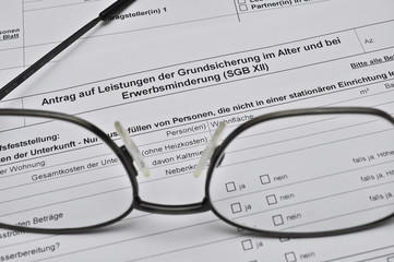 Antrag auf Grundsicherung im Alter