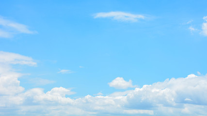 blue sky with cloud in summer - background