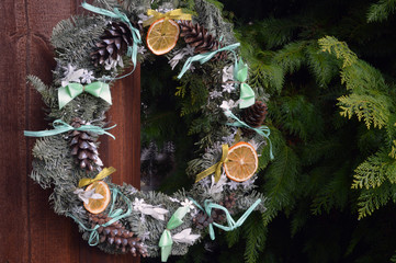 Christmas wreath decor new year