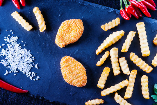 Nuggets and fries 