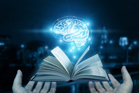 Book as a source for the brain.