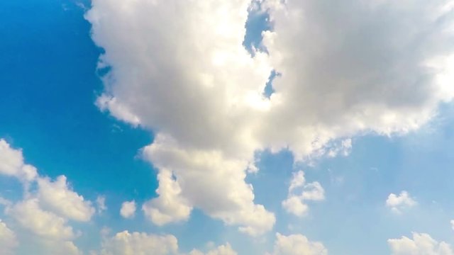 clouds blue sky time lapse move cloud background Blue clouds sky 4k footage video
