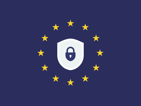 EU General Data Protection Regulation. Eu Gdpr Vector Illustration