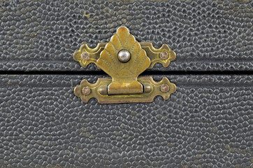 lock on leather case