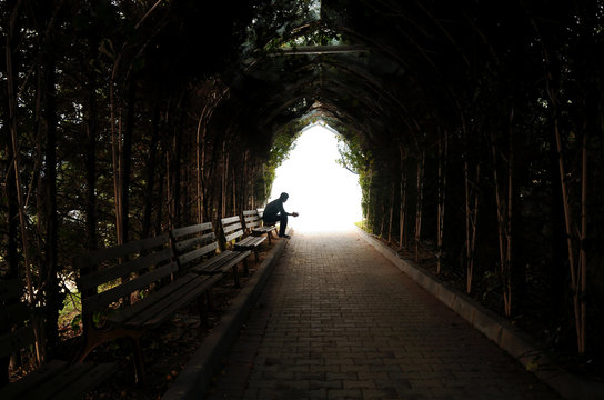 depression, teen depression, pain, suffering, tunnel.