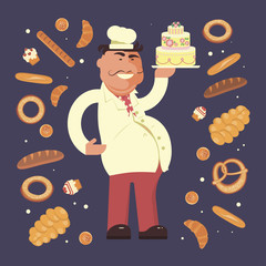 Bakery shop and chef