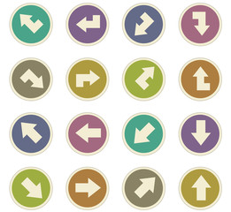 Arrows paper stickers