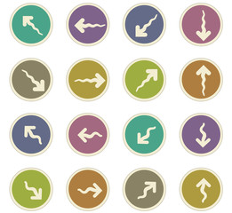 Arrows paper stickers