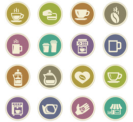 Coffee paper stickers