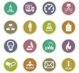 Courses school paper stickers
