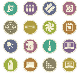 Courses school paper stickers