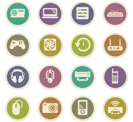 Devices paper stickers