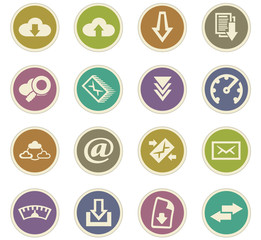 Fototapeta premium Download icons set