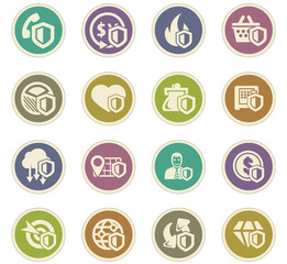 Insurance paper stickers