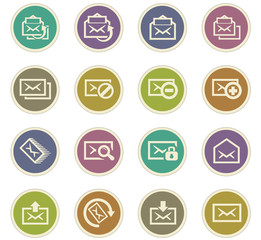 Mail icon set