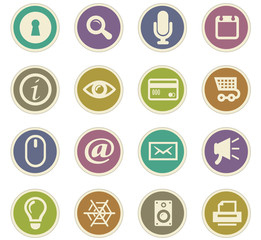 User interface icons set