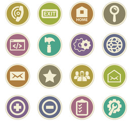 Web tools icons set