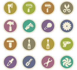 Work tools paper stickers