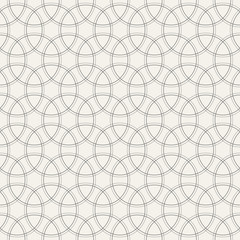 Seamless pattern with intersecting circles.