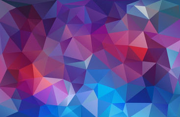 Fototapeta premium Bright mulicolor triangle mosaic background