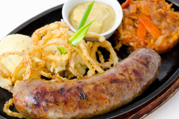grilled frankfurter