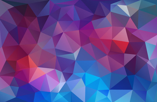 Bright mulicolor triangle mosaic background