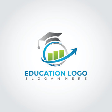 Education and Finance Logo Template Design. Vector Illustration Eps. 10