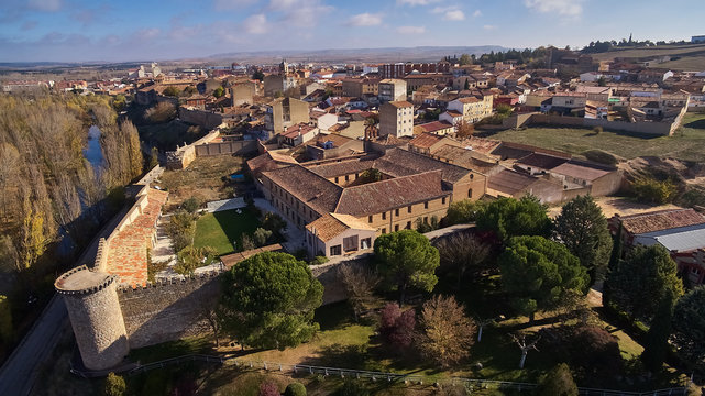 Almazan village in Soria province, Spain