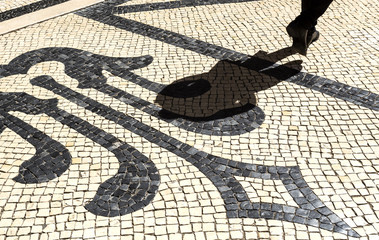 Lisbon Calcada Portuguesa Shadow