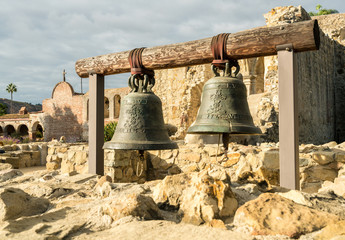 Ruins of old church in San Juan Capistrano mission