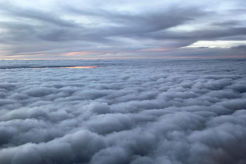 cloud, view from the window of an airplane